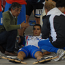 Marco Maroncelli viene soccorso